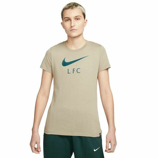 Γυναικεία Μπλούζα με Κοντό Μανίκι Nike Liverpool FC Καφέ