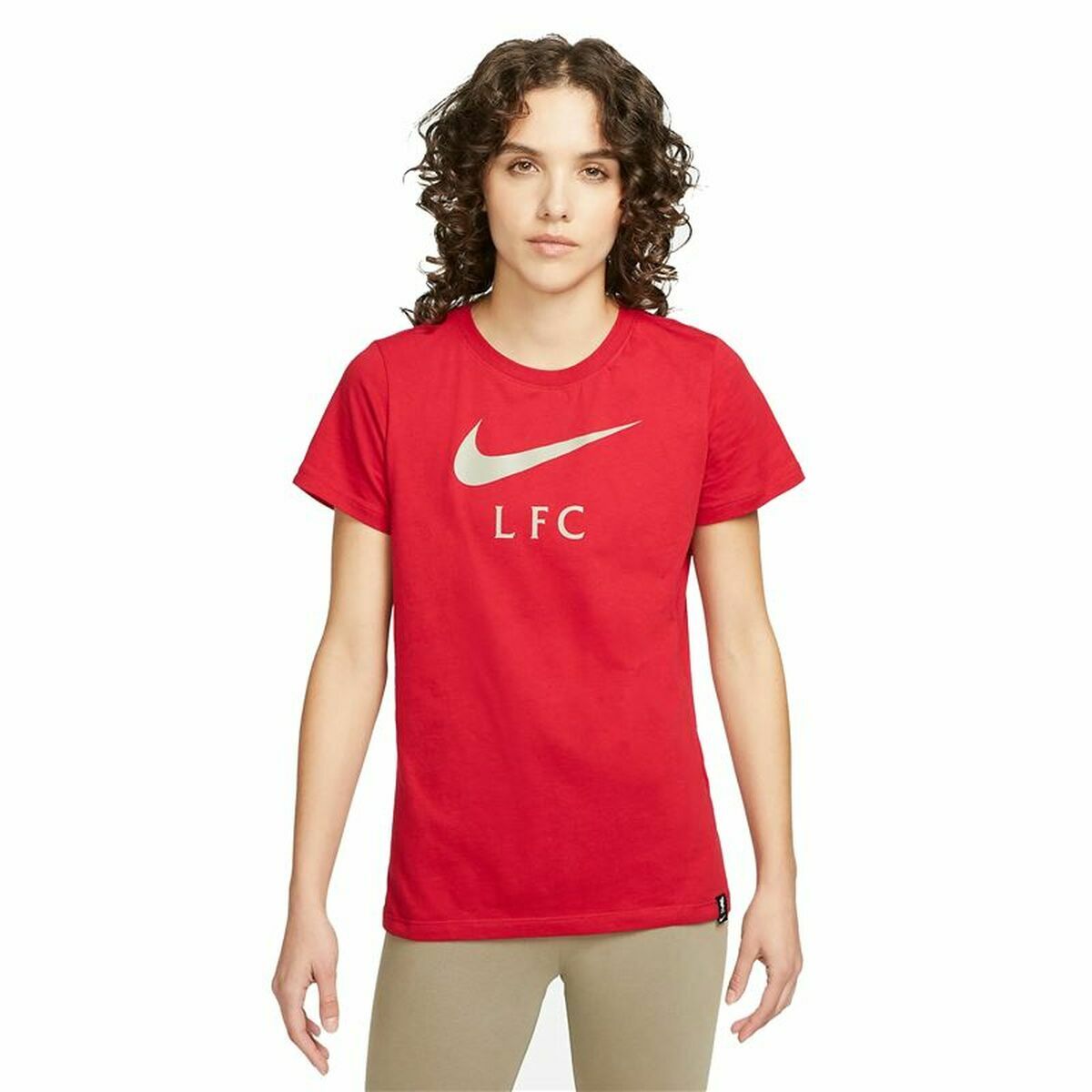 Γυναικεία Μπλούζα με Κοντό Μανίκι Nike Liverpool FC Κόκκινο