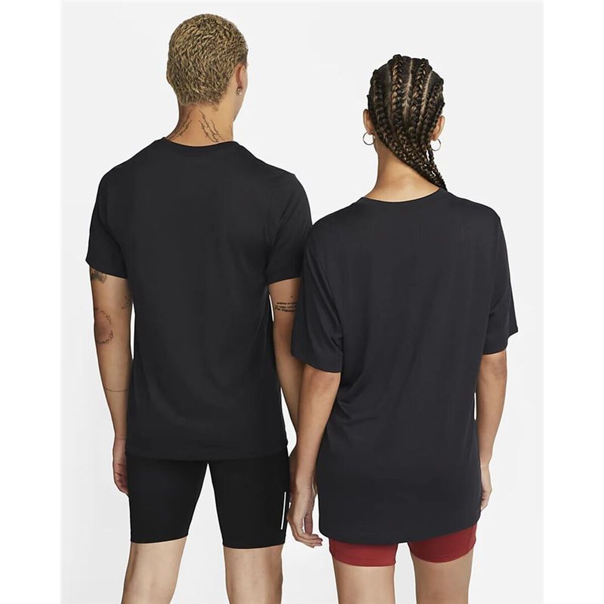 Ανδρική Μπλούζα με Κοντό Μανίκι Nike Μαύρο