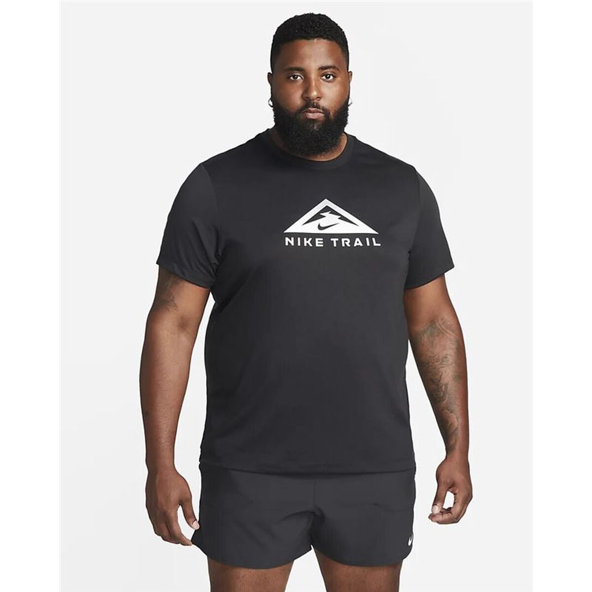 Ανδρική Μπλούζα με Κοντό Μανίκι Nike Μαύρο