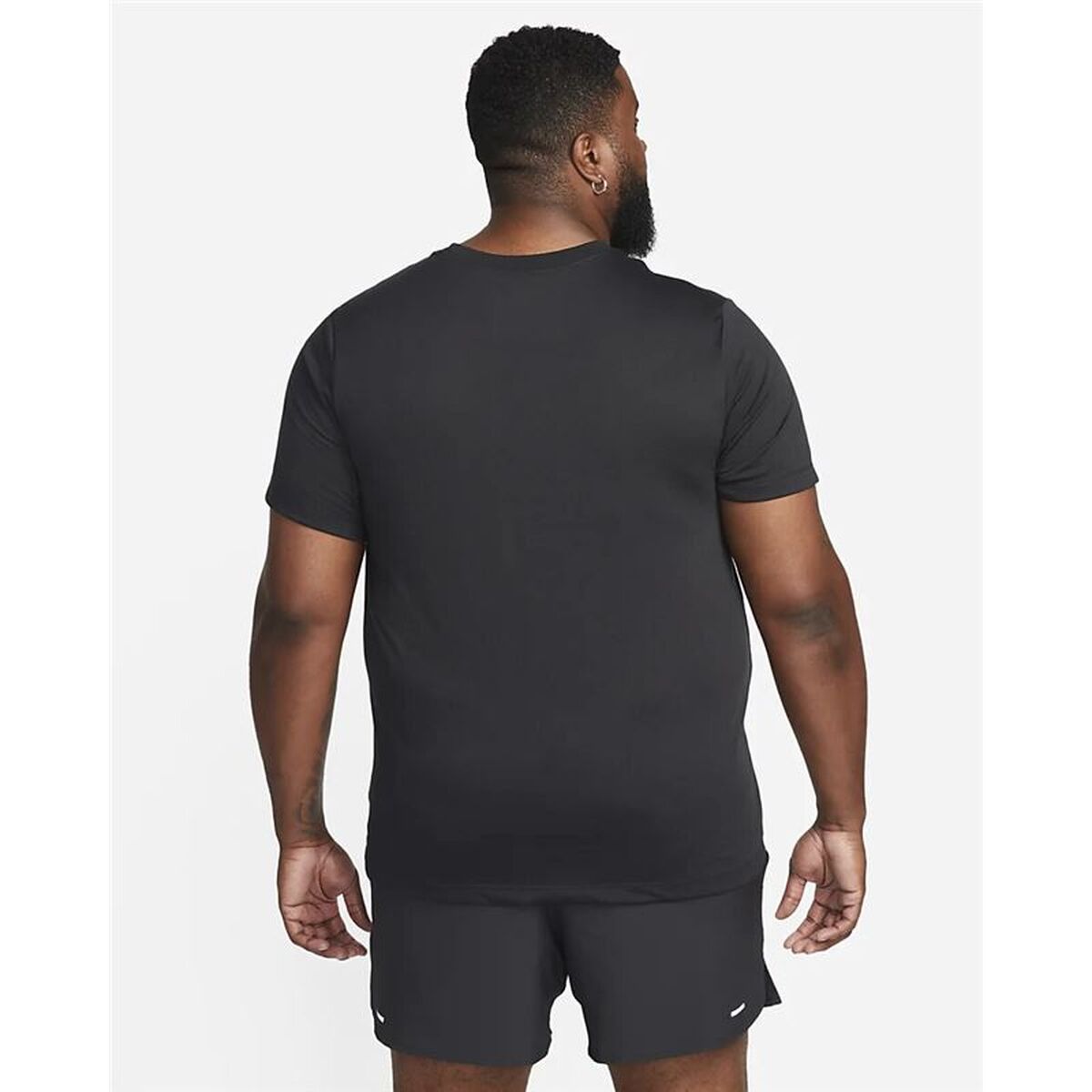 Ανδρική Μπλούζα με Κοντό Μανίκι Nike Μαύρο