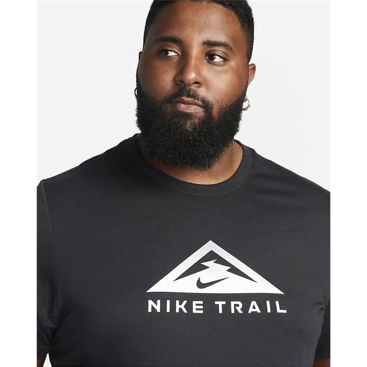 Ανδρική Μπλούζα με Κοντό Μανίκι Nike Μαύρο