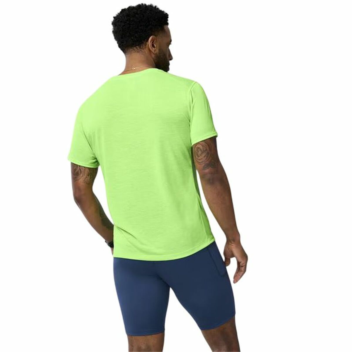 Ανδρική Μπλούζα με Κοντό Μανίκι Brooks Distance Sleeve 3.0 Πράσινο