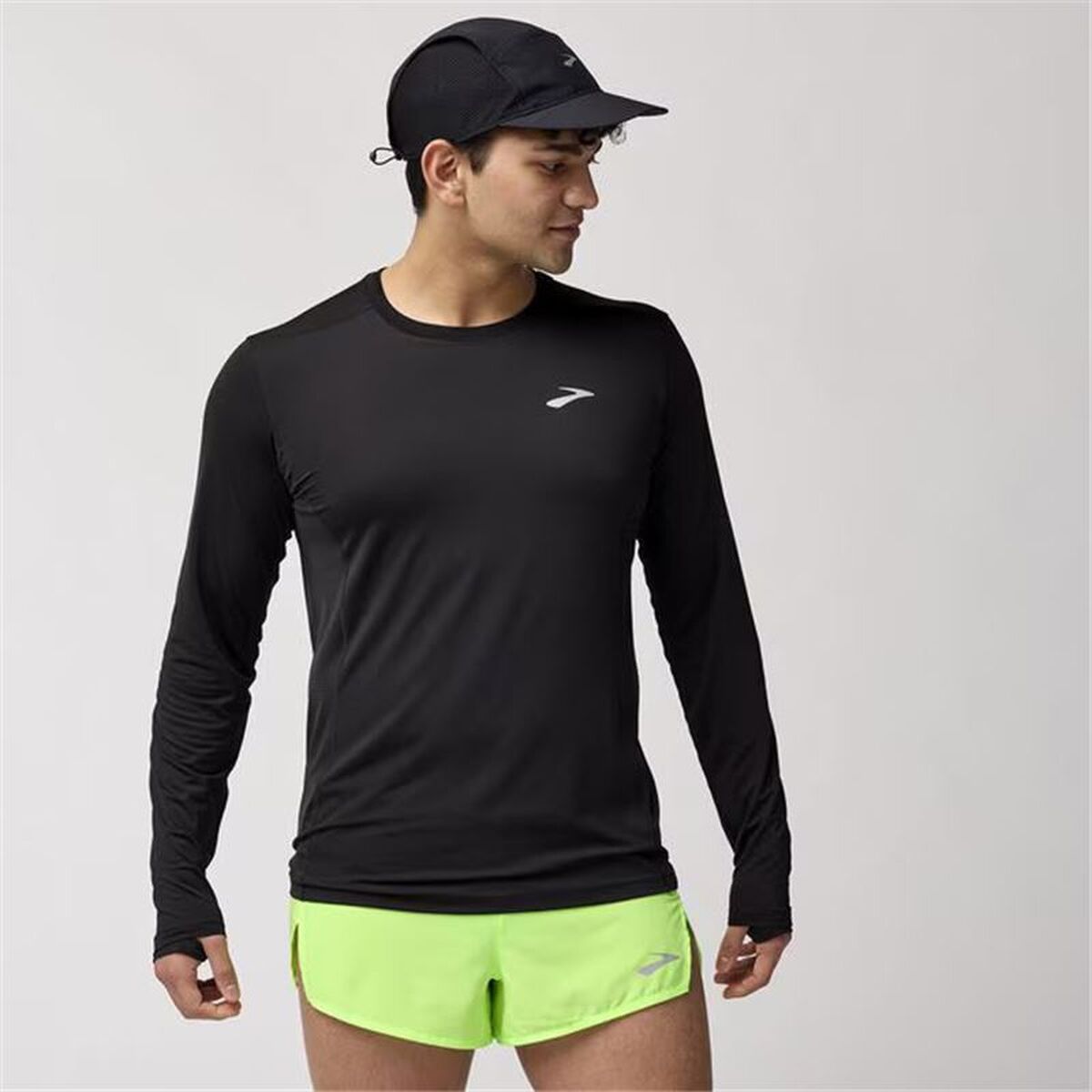 Ανδρική Μπλούζα με Μακρύ Μανίκι Brooks Atmosphere Long Sleeve 3.0 Μαύρο