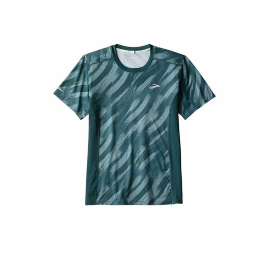 Ανδρική Μπλούζα με Κοντό Μανίκι Brooks Atmosphere Sleeve 3.0 Πράσινο
