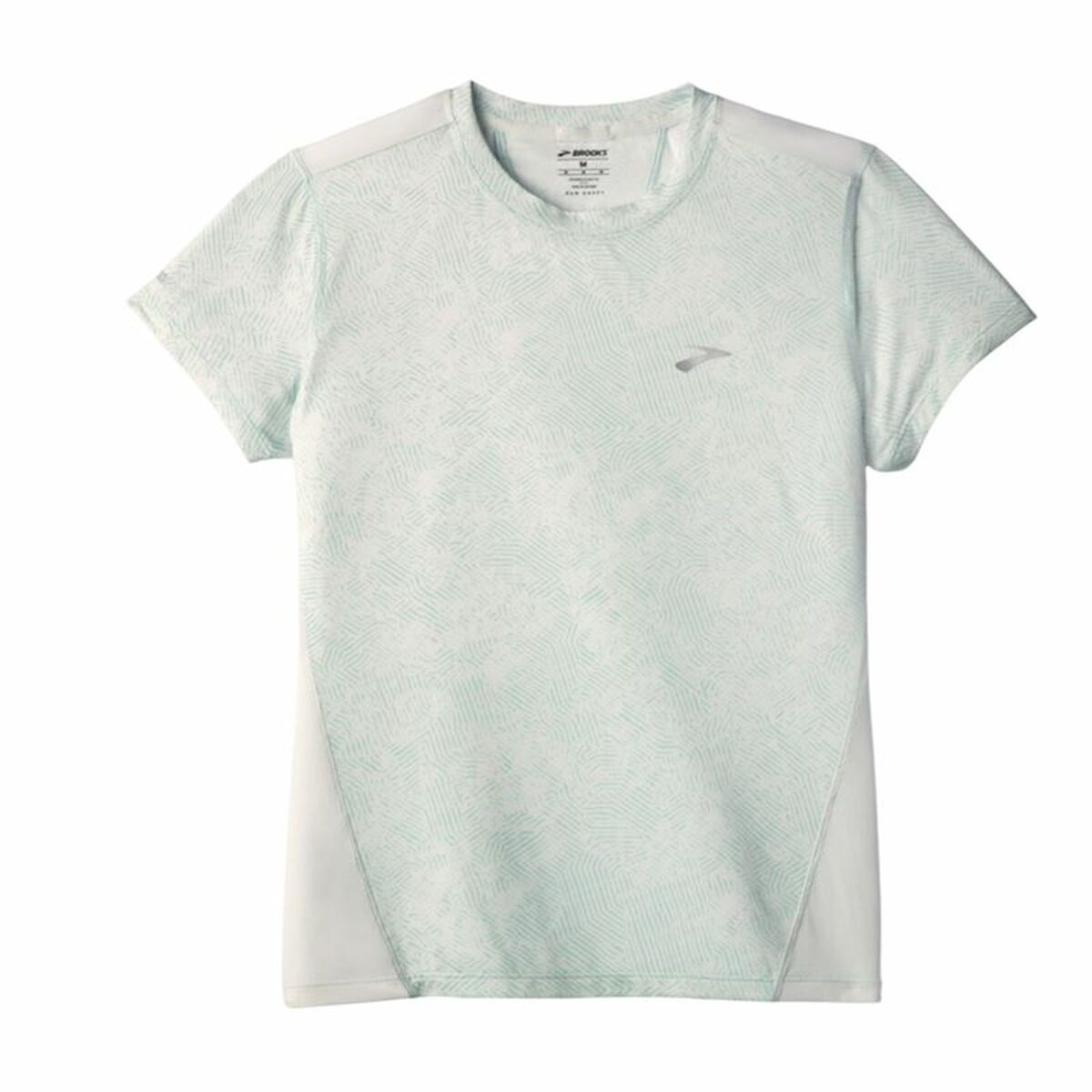 Ανδρική Μπλούζα με Κοντό Μανίκι Brooks Sprint Free Sleeve Λευκό Ανοιχτό Μπλε