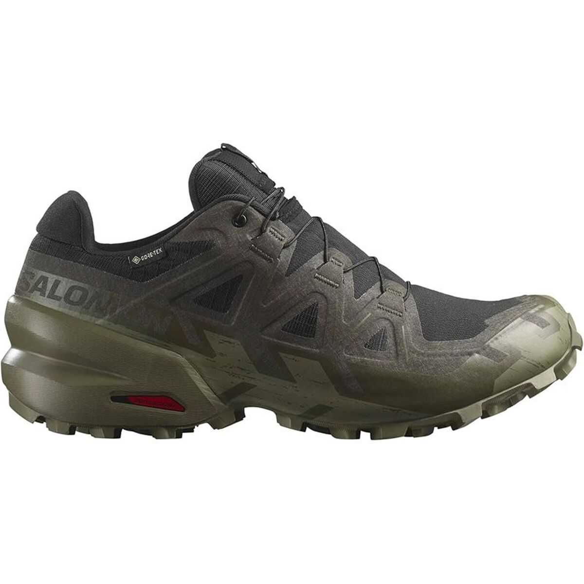 Παπούτσια trail για άνδρες (τρέξιμο στο βουνό) Salomon Speedcross 6 Gtx Ελαιόλαδο