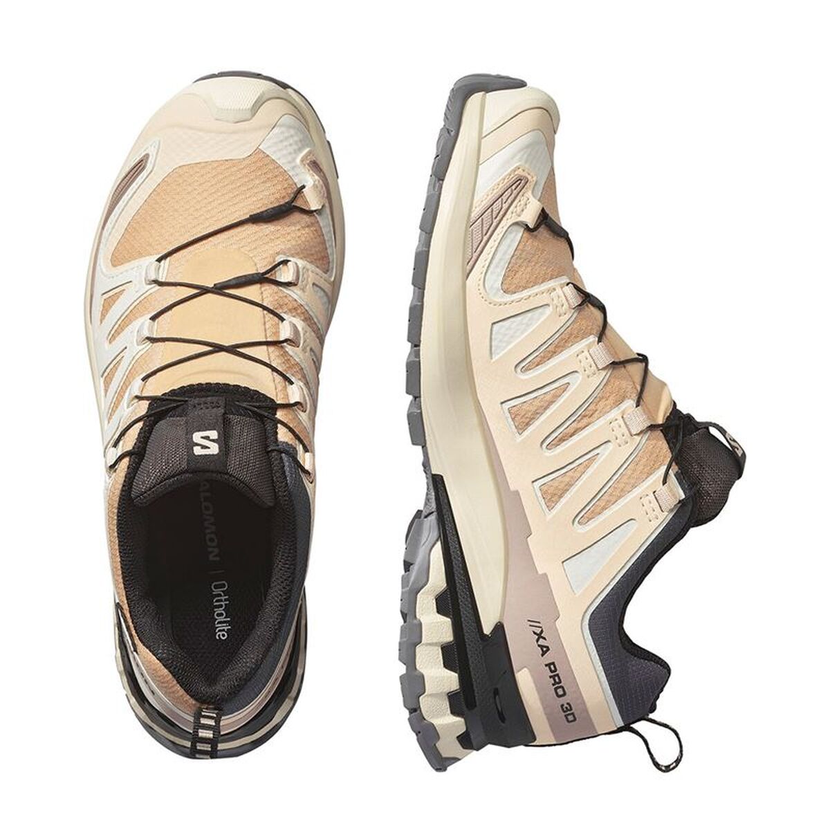 Παπούτσια trail για γυναίκες Salomon XA Pro 3 V9 GTX Ανοιχτό καφέ
