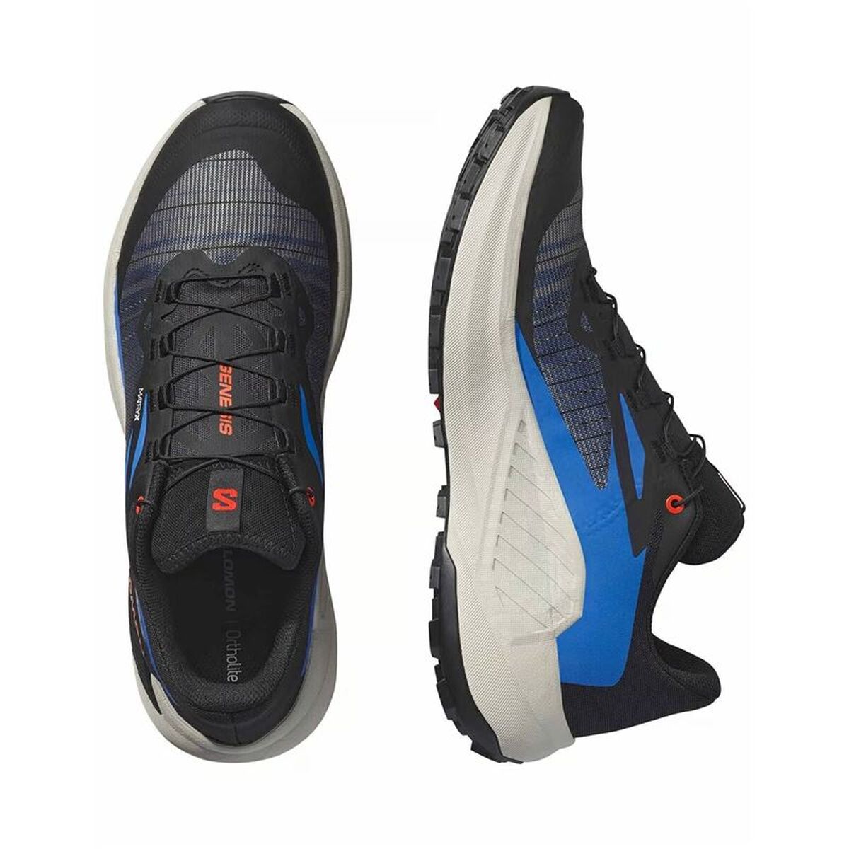 Παπούτσια trail για άνδρες (τρέξιμο στο βουνό) Salomon Genesis Μαύρο