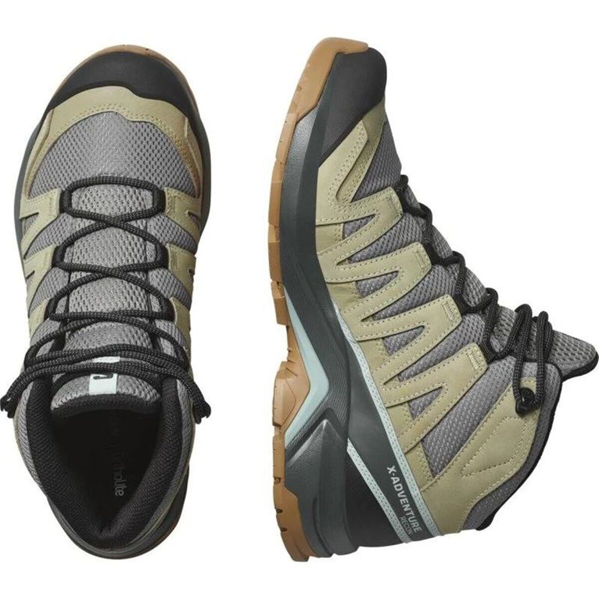 Ανδρικά Παπούτσια για Περπάτημα Salomon X-Adventure Recon Mid Ελαιόλαδο Σκούρο γκρίζο