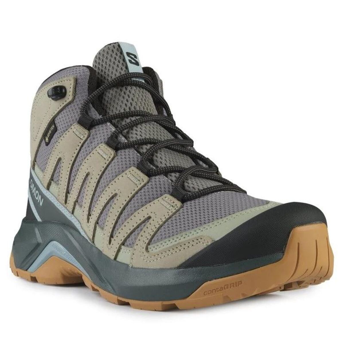 Ανδρικά Παπούτσια για Περπάτημα Salomon X-Adventure Recon Mid Ελαιόλαδο Σκούρο γκρίζο