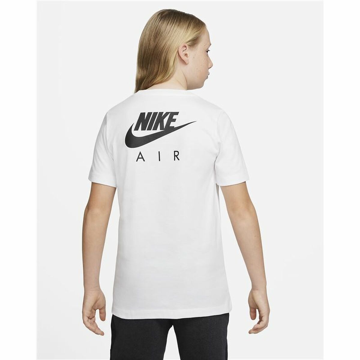 Παιδικό Μπλούζα με Κοντό Μανίκι Nike Air Λευκό