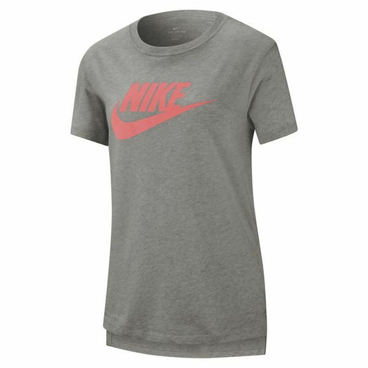 Παιδικό Μπλούζα με Κοντό Μανίκι Nike Sportswear Γκρι