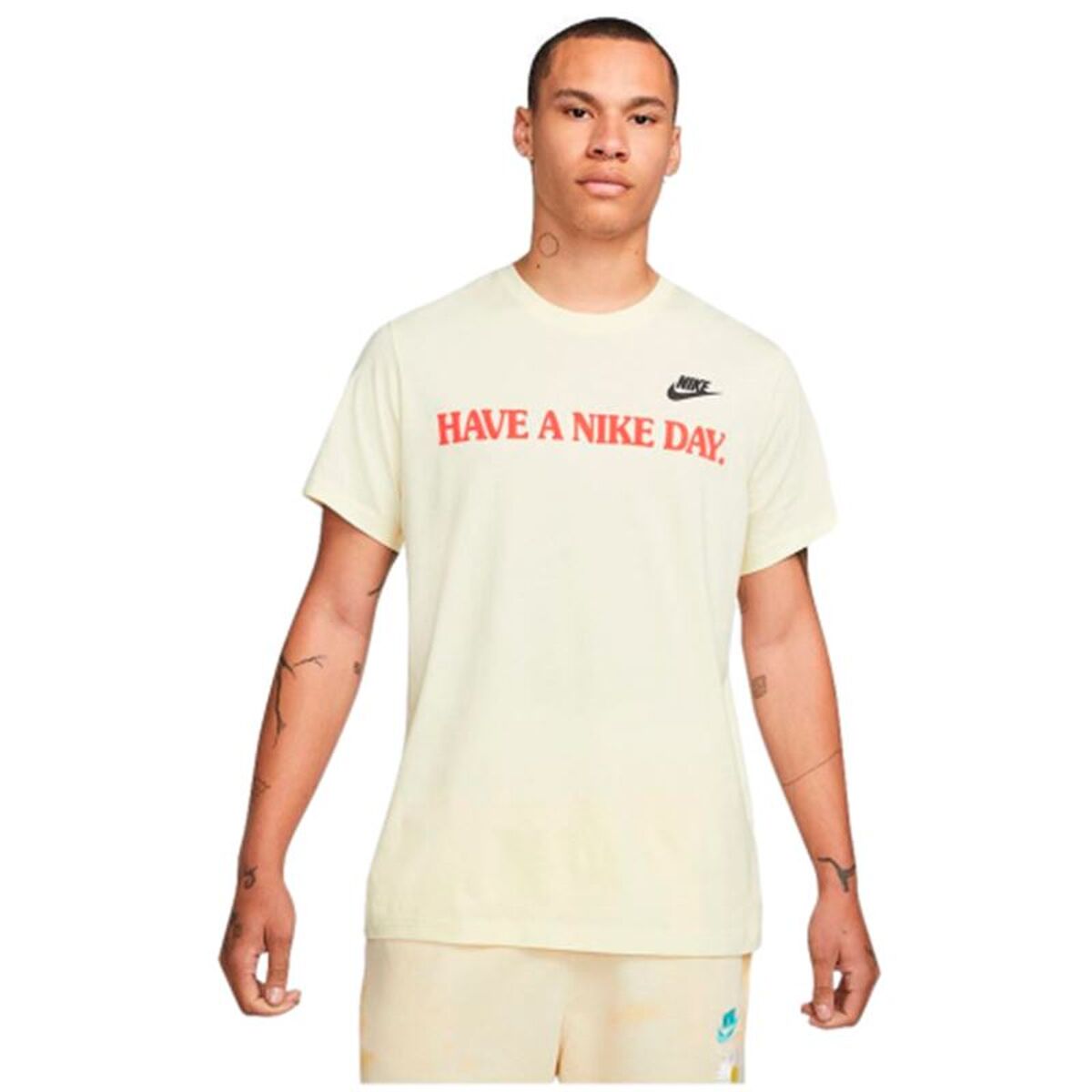 Ανδρική Μπλούζα με Κοντό Μανίκι Nike Have A Nice Day Μπεζ