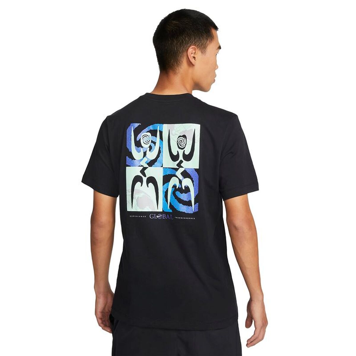 Ανδρική Μπλούζα με Κοντό Μανίκι Nike Μαύρο