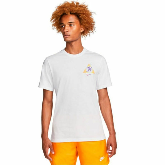 Ανδρική Μπλούζα με Κοντό Μανίκι Nike Sportswear Λευκό