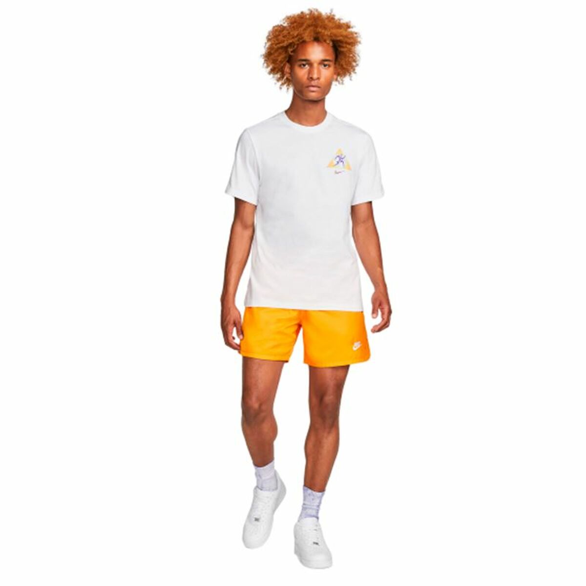 Ανδρική Μπλούζα με Κοντό Μανίκι Nike Sportswear Λευκό