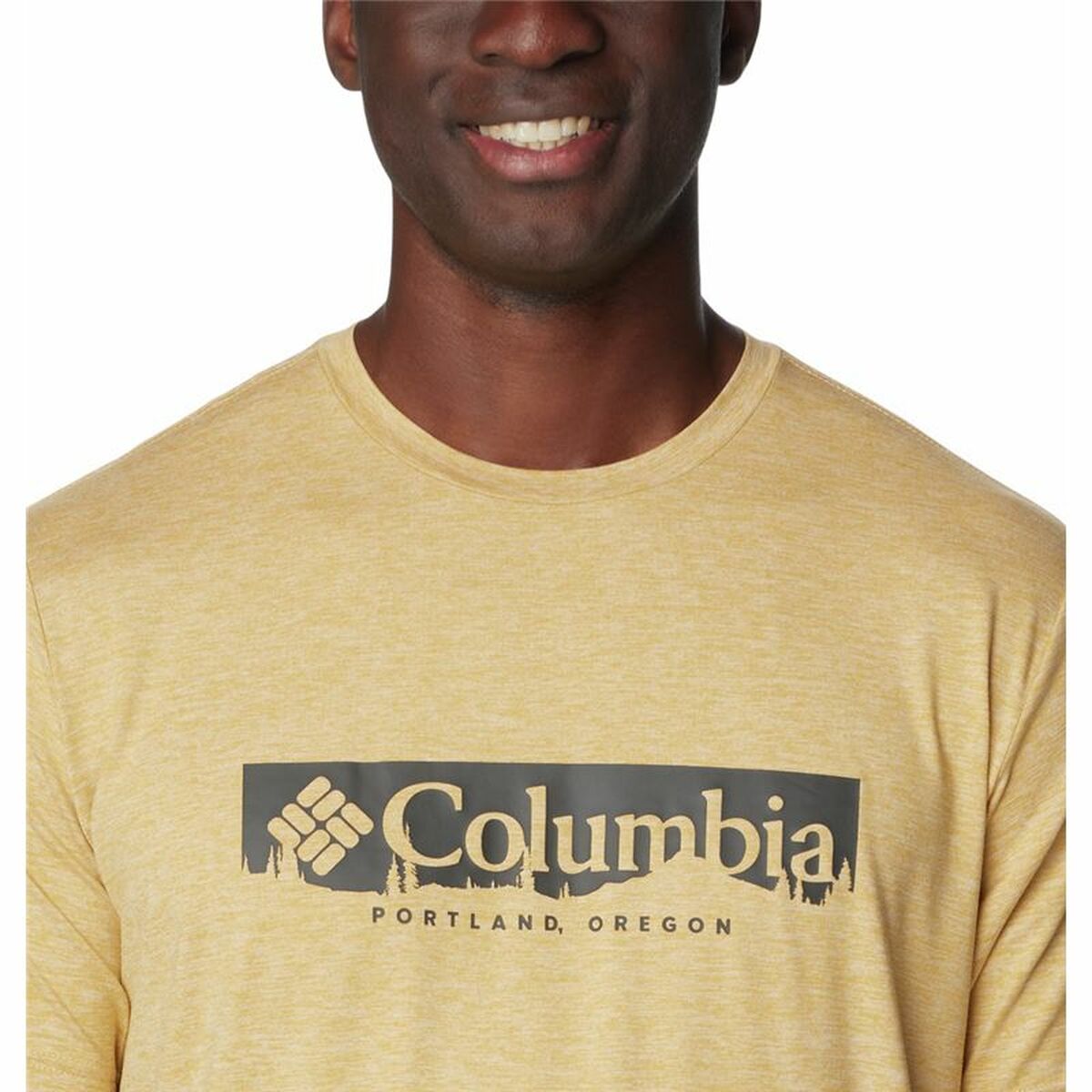 Κοντομάνικο Αθλητικό Μπλουζάκι Columbia Kwick Hike™ Κίτρινο