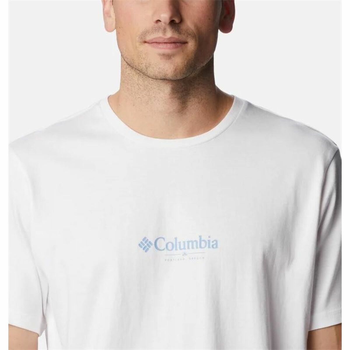 Ανδρική Μπλούζα με Κοντό Μανίκι Columbia Explorers Canyon™ Λευκό