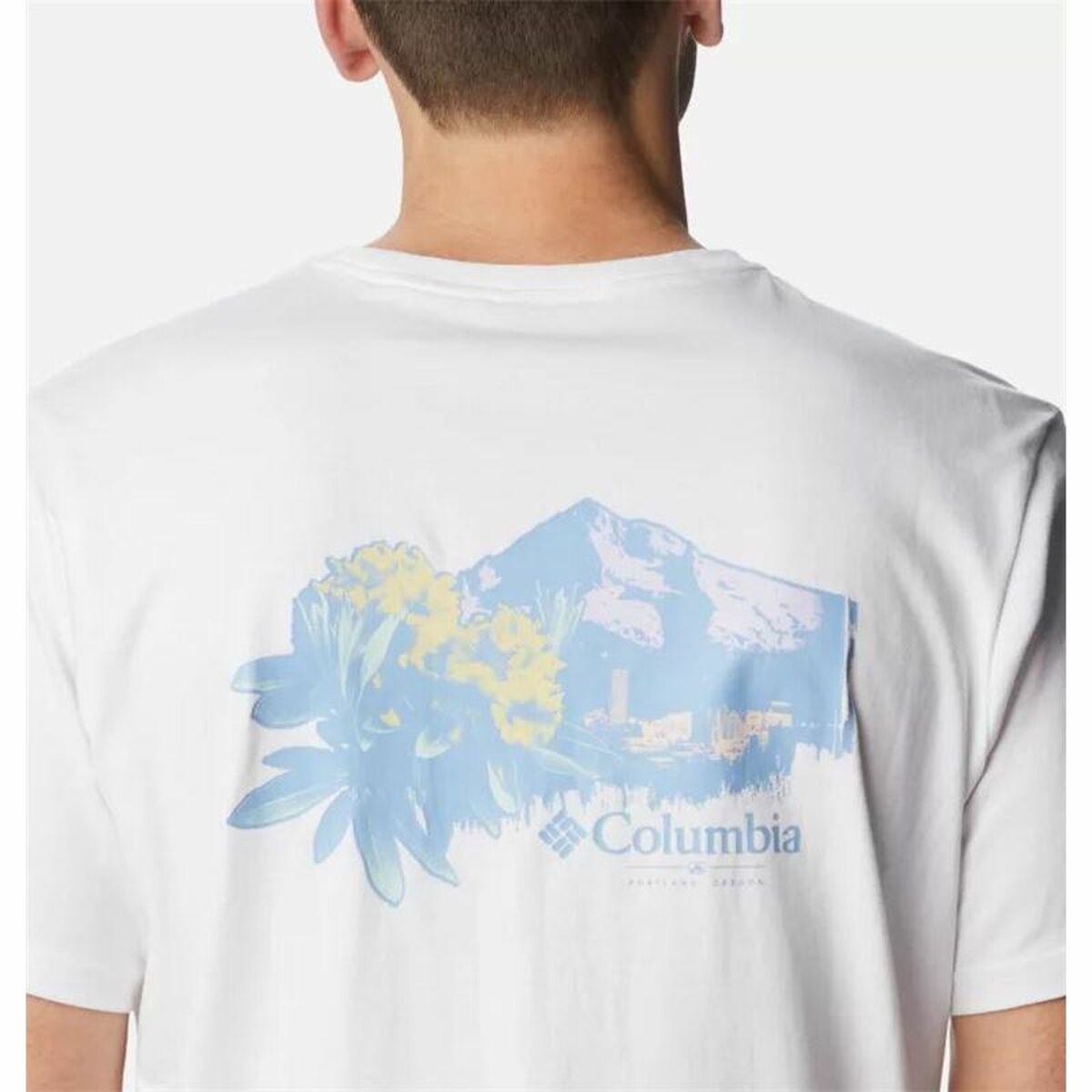 Ανδρική Μπλούζα με Κοντό Μανίκι Columbia Explorers Canyon™ Λευκό