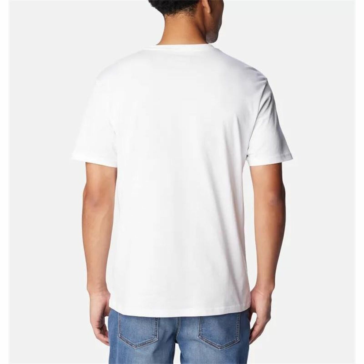 Ανδρική Μπλούζα με Κοντό Μανίκι Columbia CSC Basic Logo™ Λευκό