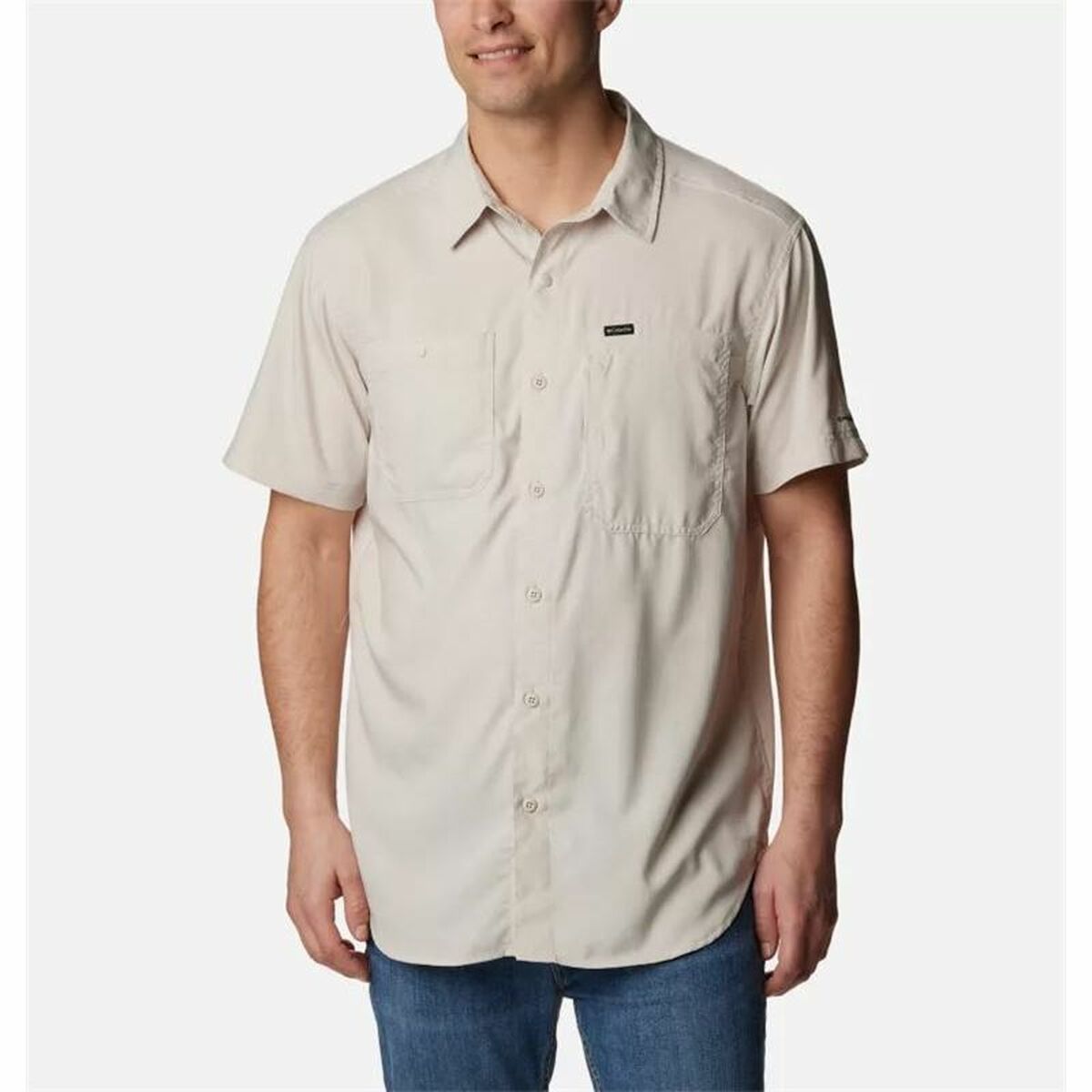 Ανδρική Μπλούζα με Κοντό Μανίκι Columbia Silver Ridge™ Utility Μπεζ