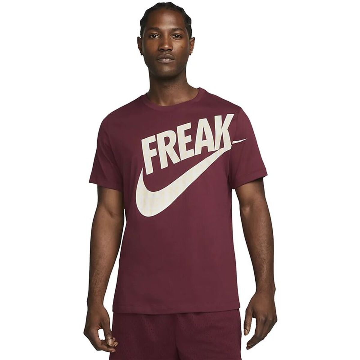 Μπλουζάκι μπάσκετ Nike Gianni Σκούρο Κόκκινο