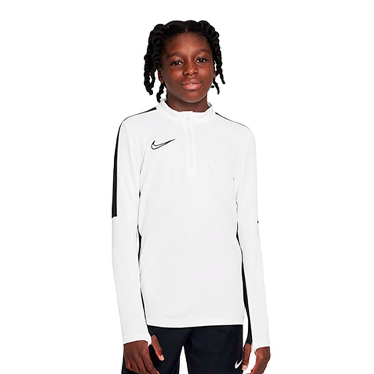 Παιδικό Μακρυμάνικο Μπλουζάκι Nike Dri-Fit Academy 23 Λευκό