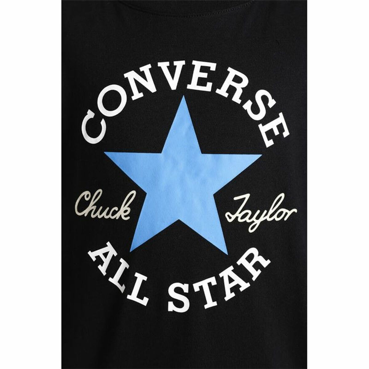 Παιδικό Μπλούζα με Κοντό Μανίκι Converse Sustainable Core Μαύρο