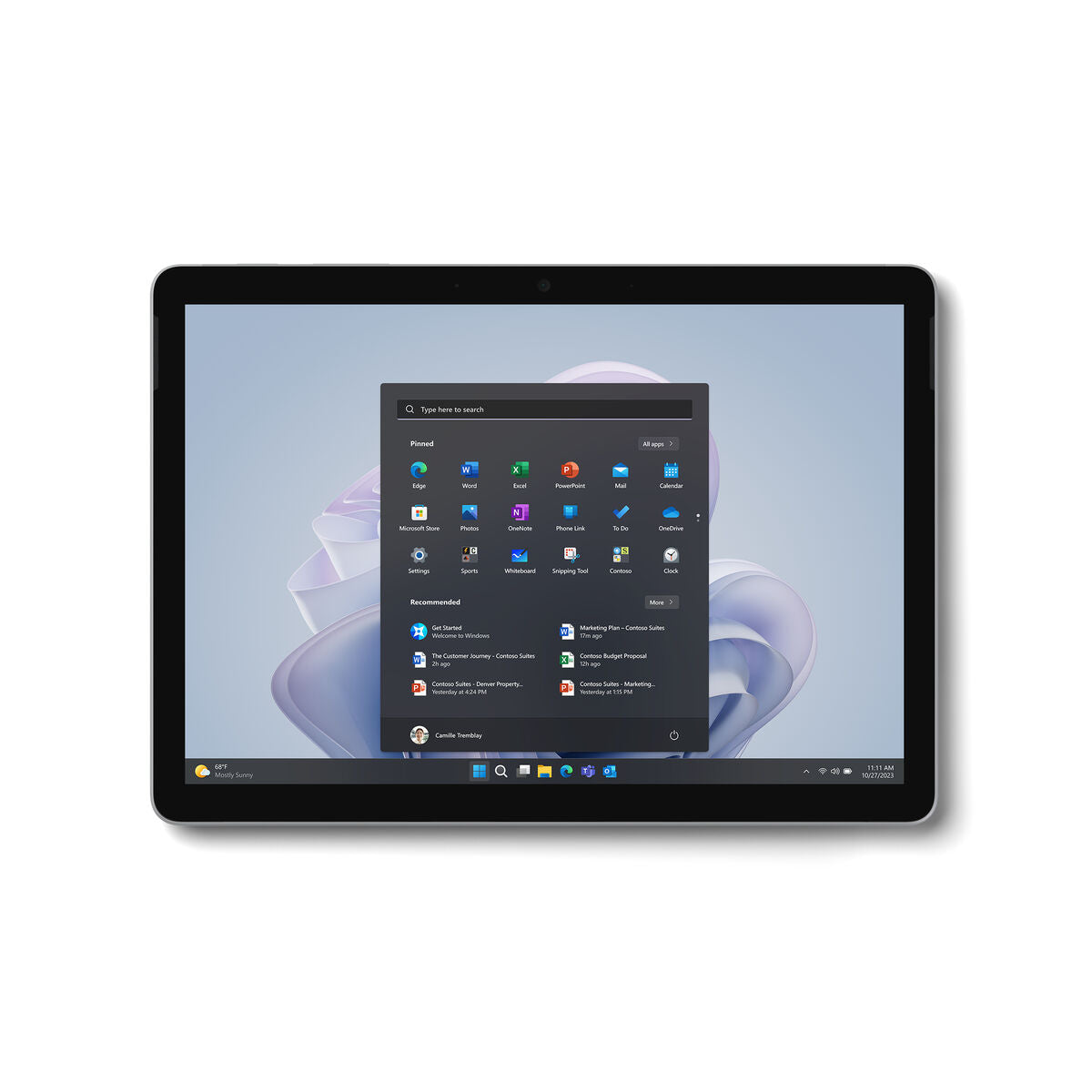 Tablet Microsoft Surface Go 4 10,5" Intel N200 8 GB RAM 128 GB Πλατίνα