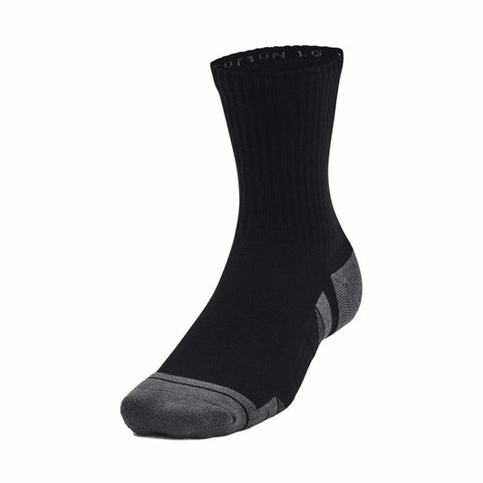 Αθλητικές Κάλτσες Under Armour Performance Μαύρο Για άνδρες και γυναίκες 3 Τεμάχια