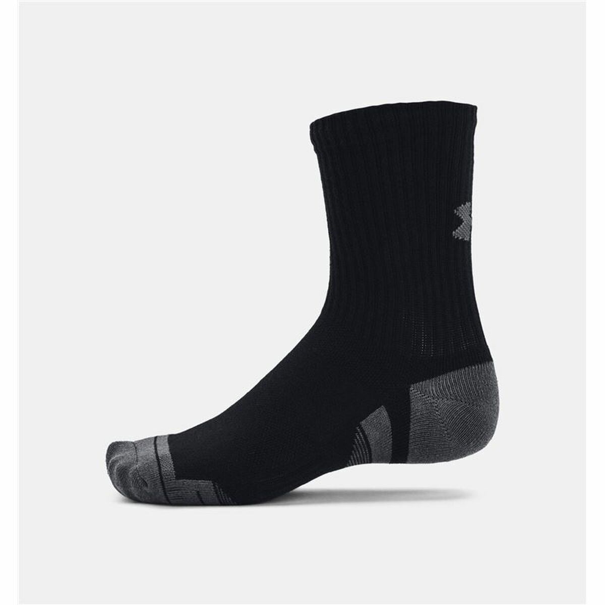 Αθλητικές Κάλτσες Under Armor Performance Μαύρο Για άνδρες και γυναίκες 3 Τεμάχια
