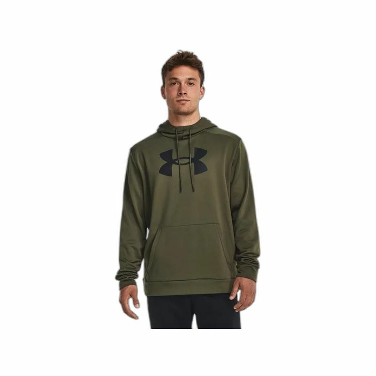 Ανδρικό Φούτερ με Κουκούλα Under Armour Fleece Big Logo Ελαιόλαδο