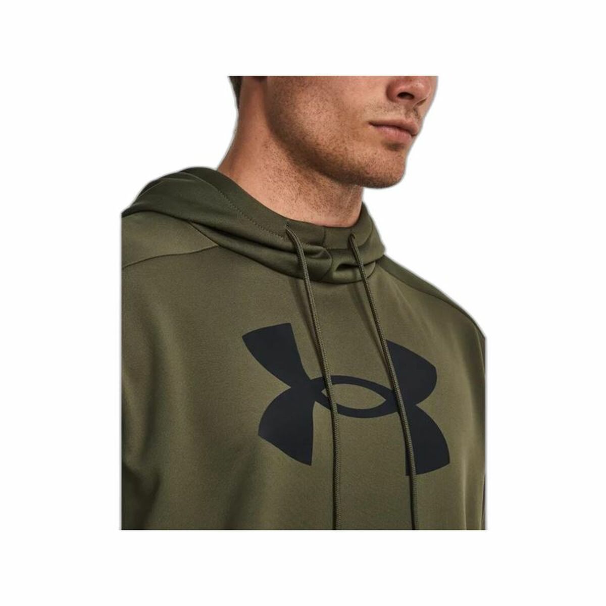 Ανδρικό Φούτερ με Κουκούλα Under Armour Fleece Big Logo Ελαιόλαδο