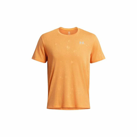 Ανδρική Μπλούζα με Κοντό Μανίκι Under Armour Launch Σκούρο Πορτοκαλί