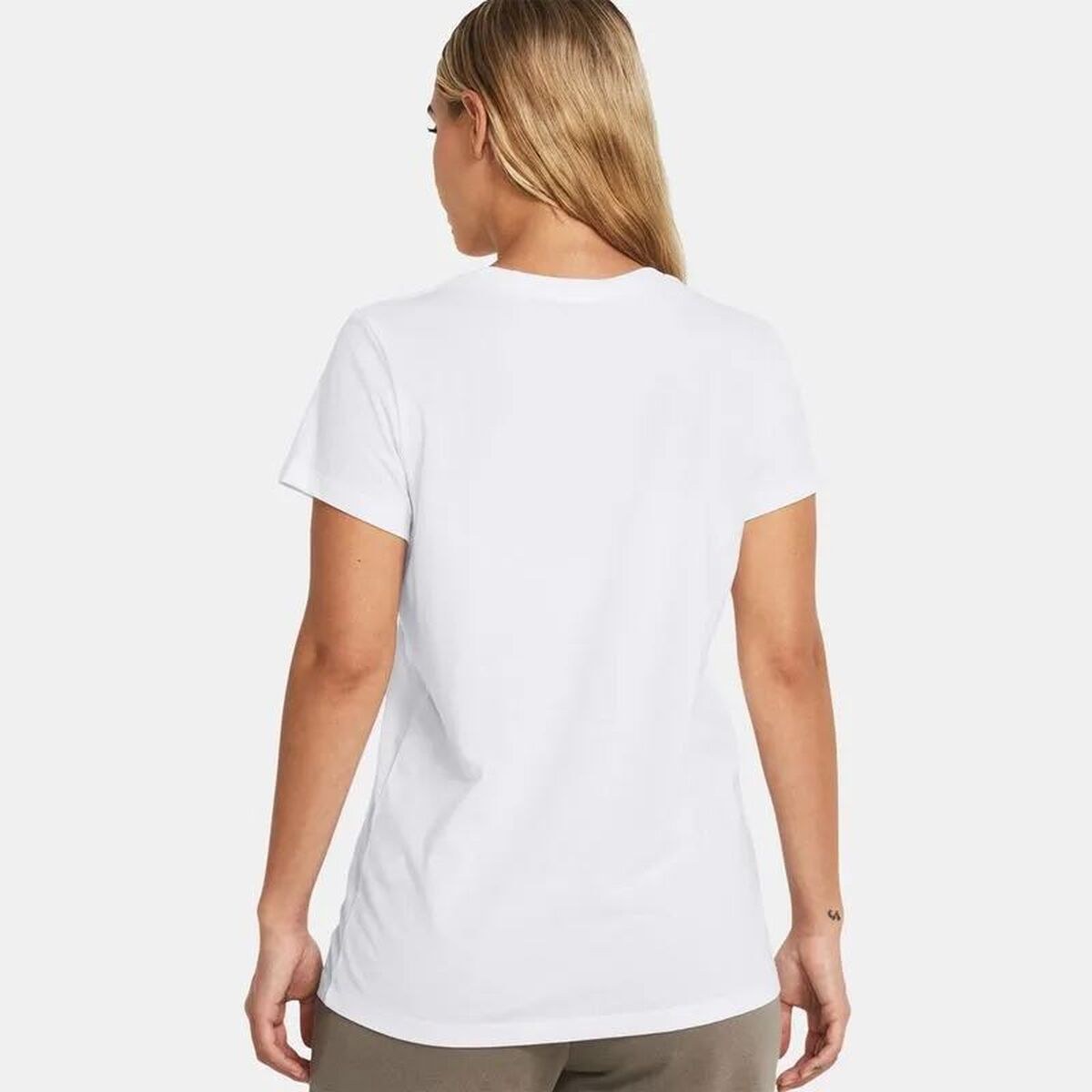 Γυναικεία Μπλούζα με Κοντό Μανίκι Under Armour UA Sportstyle Logo Λευκό