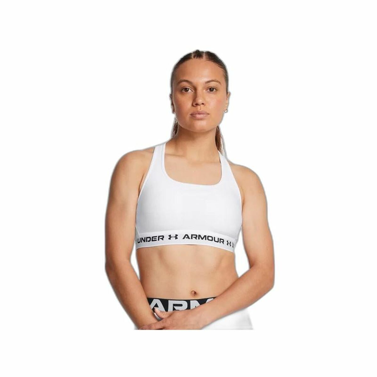Αθλητικό σουτιέν Under Armour CroSSback Mid Λευκό
