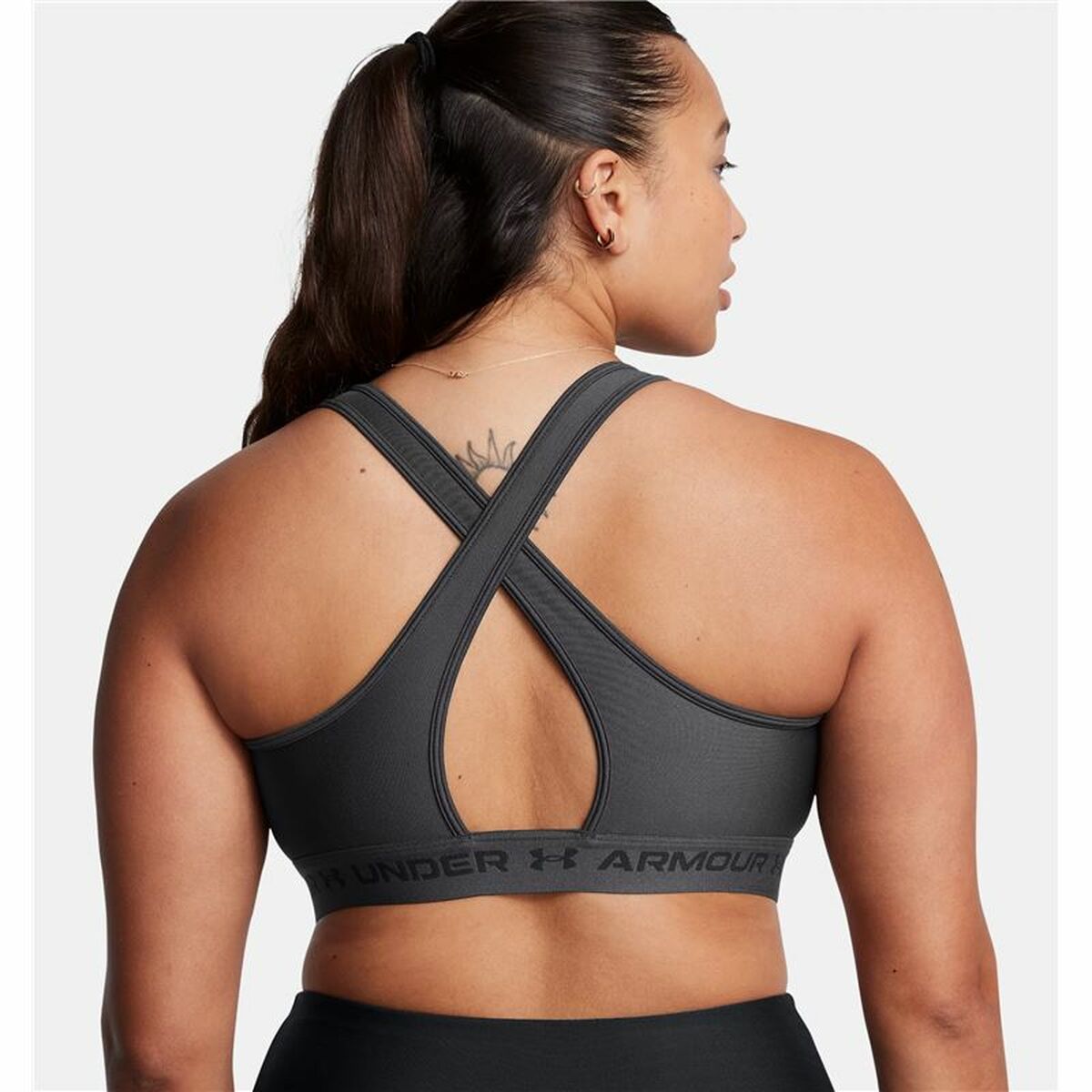 Αθλητικό σουτιέν Under Armour Fitness Σκούρο γκρίζο