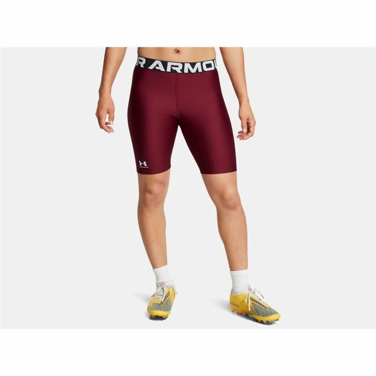 Ανδρικά Αθλητικά Κολάν Under Armor Hg 8In Βουργουνδίας Πορφυρό Κόκκινο