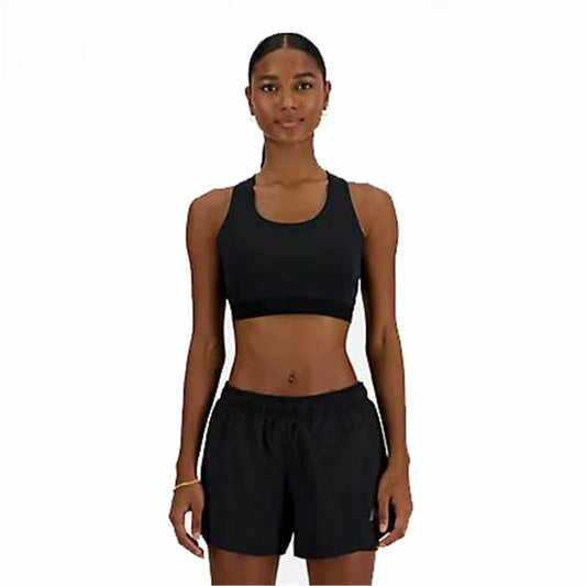 Αθλητικό σουτιέν New Balance Sleek Medium Μαύρο