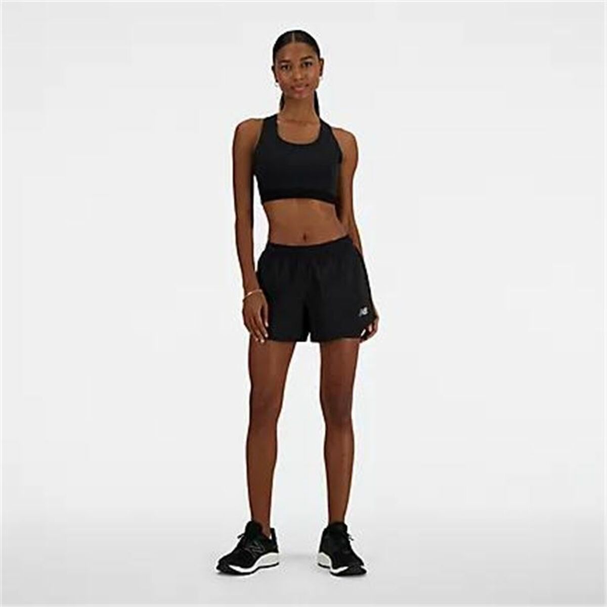 Αθλητικό σουτιέν New Balance Sleek Medium Μαύρο