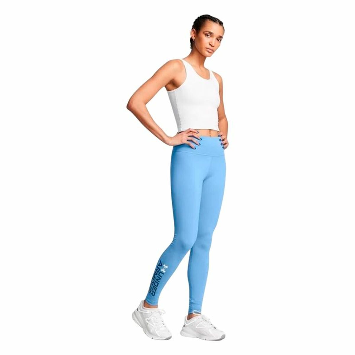 Αθλητικά Γυναικεία Κολάν Under Armour Campus Graphic Μπλε Indigo