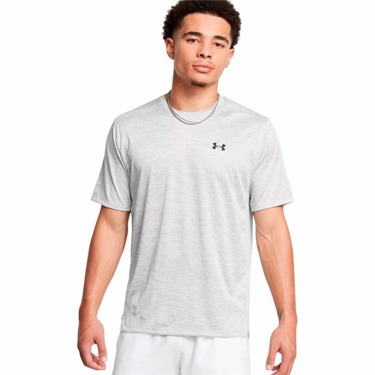 Ανδρική Μπλούζα με Κοντό Μανίκι Under Armour Tech Vent Ss Ανοιχτό Γκρι