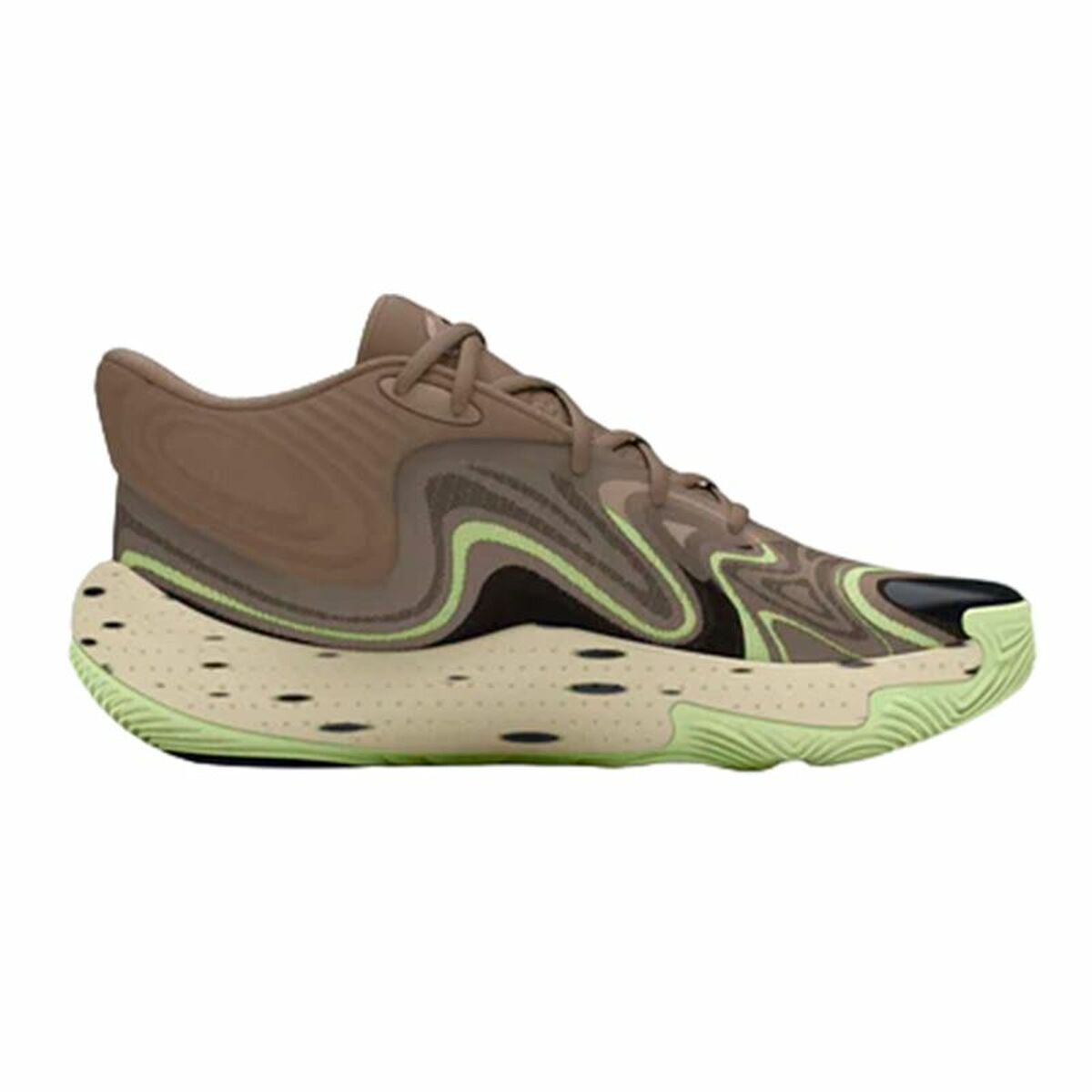 Παπούτσια Μπάσκετ για Ενήλικες Under Armour Spawn 6 Mid Καφέ