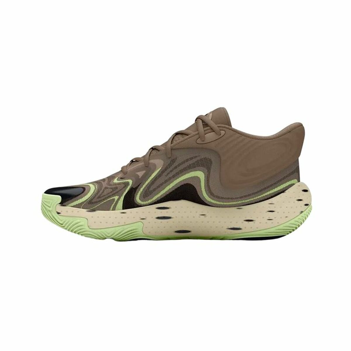 Παπούτσια Μπάσκετ για Ενήλικες Under Armour Spawn 6 Mid Καφέ