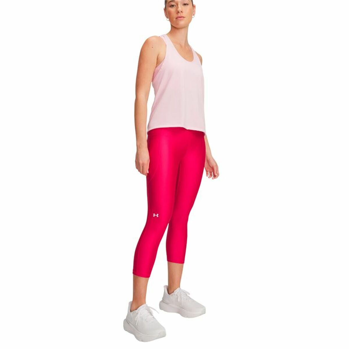Αθλητικά Γυναικεία Κολάν Under Armor Tech Hi Capri Ροζ