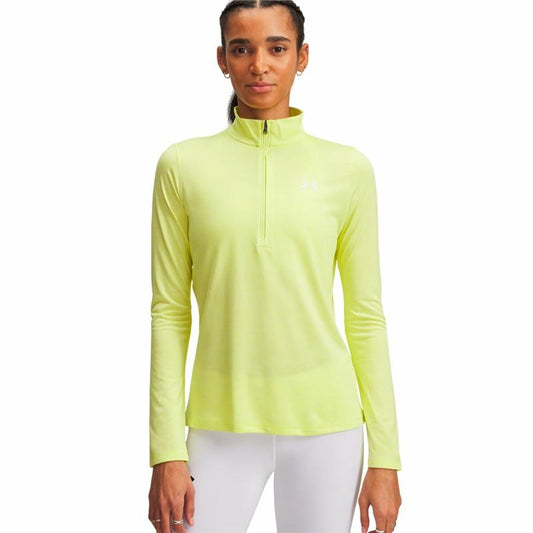Γυναικεία Mπλούζα με Mακρύ Mανίκι Under Armour Tech 1/2 Zip Κίτρινο