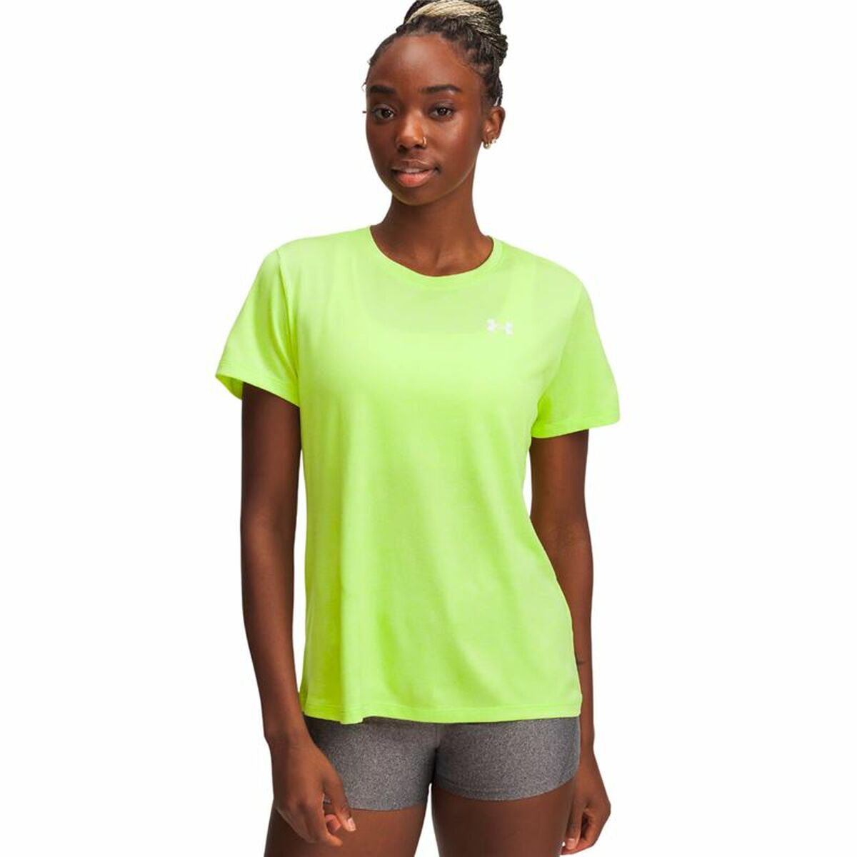 Ανδρική Μπλούζα με Κοντό Μανίκι Under Armor Tech Κίτρινο