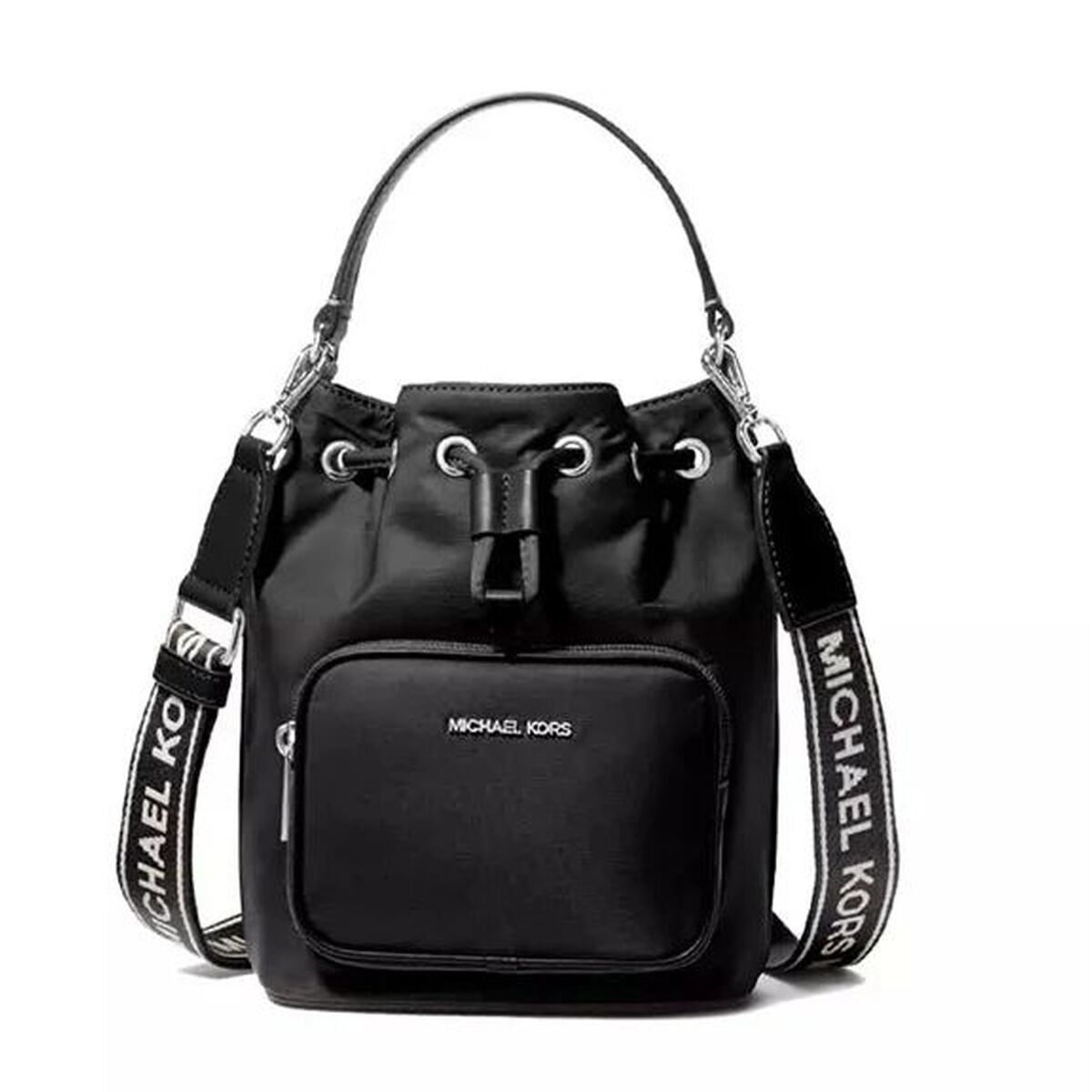 Τσάντα Ώμου Michael Kors KHAI Μαύρο 17 x 20 x 11 cm