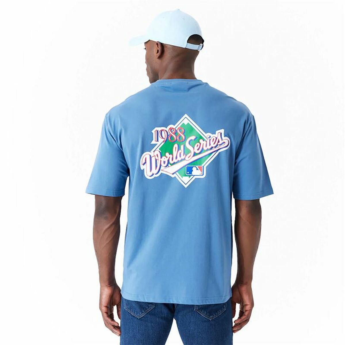 Ανδρική Μπλούζα με Κοντό Μανίκι New Era LA Dodgers MLB World Series Μπλε